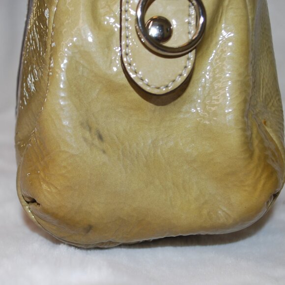 💚👜Coach Purse Green Ombre Textured Handbag Patent Leather Satchel 45570💚👜 - Picture 13 of 13